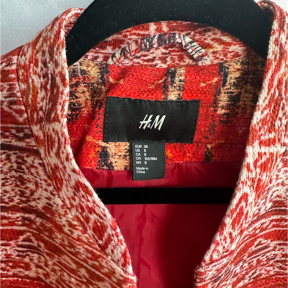 HM Blazer Red Patterned - Picture 2 of 4